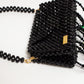 flower hand bag（black）