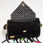 flower hand bag（black）