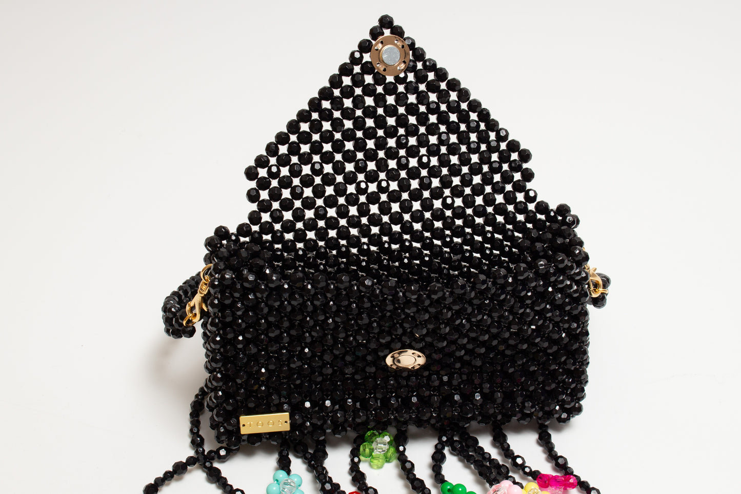 flower hand bag（black）