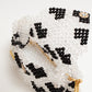 three way chain bag big（heart black)