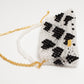 three way chain bag big（heart black)