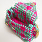 three way chain bag big（pink green blue）