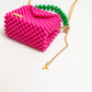 three way chain bag mini（vivid pink）
