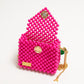 three way chain bag mini（vivid pink）
