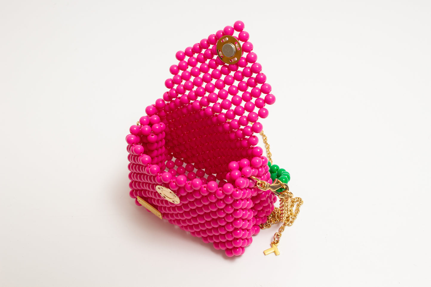 three way chain bag mini（vivid pink）