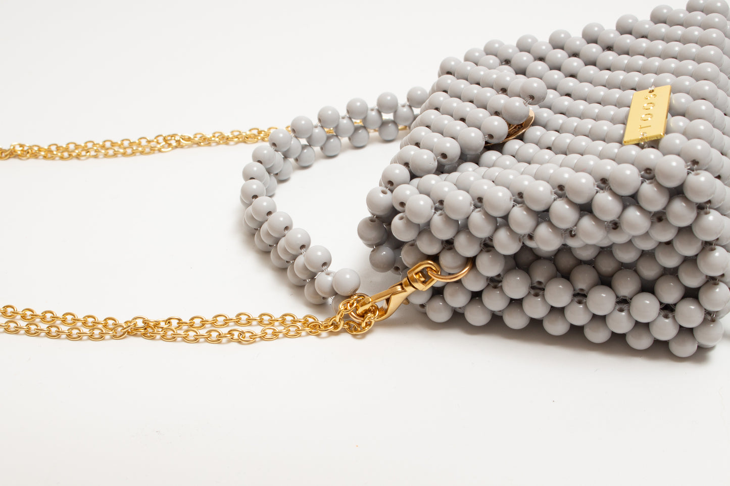 space three-way chain bag mini (gray)