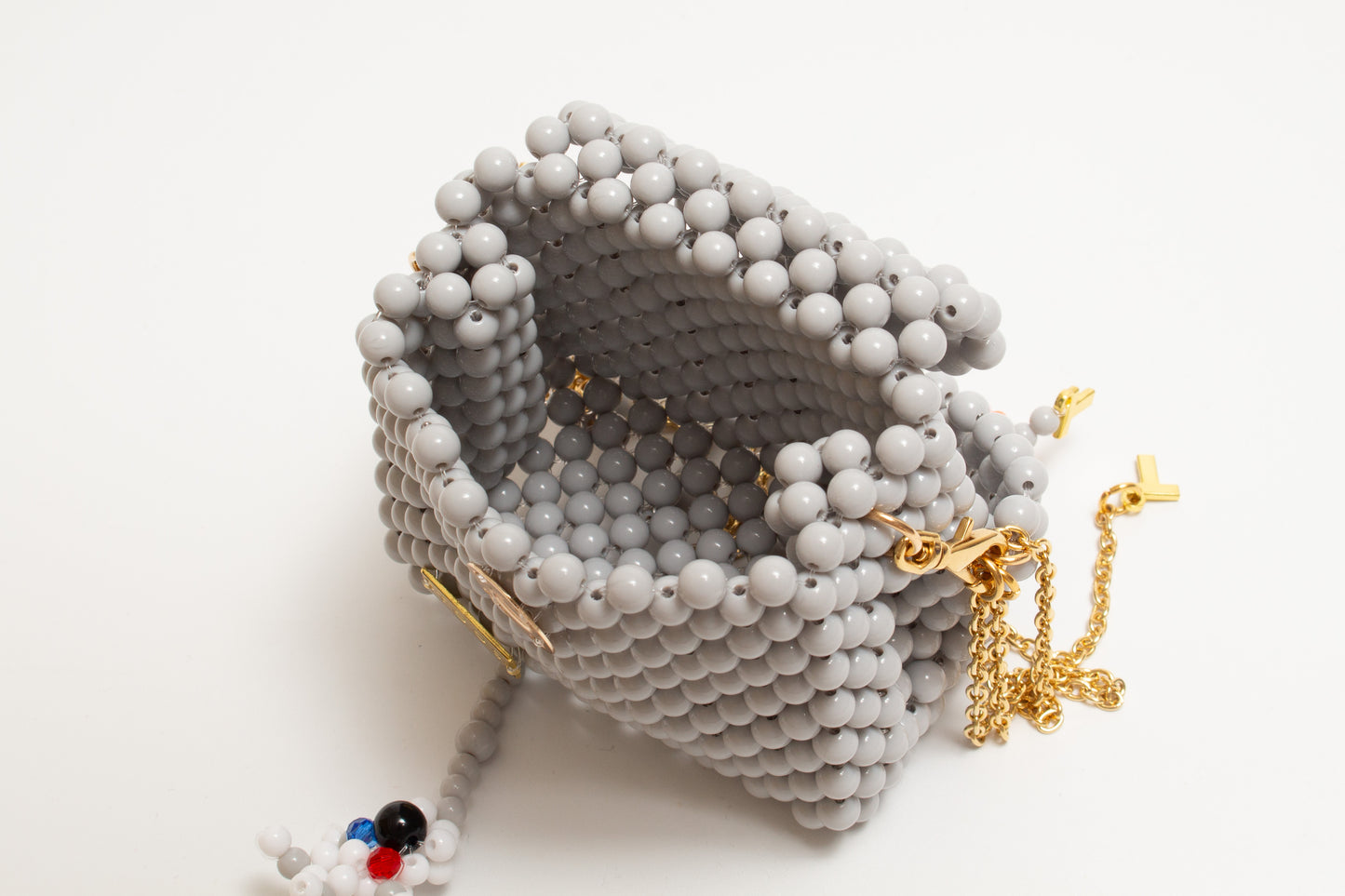 space three-way chain bag mini (gray)