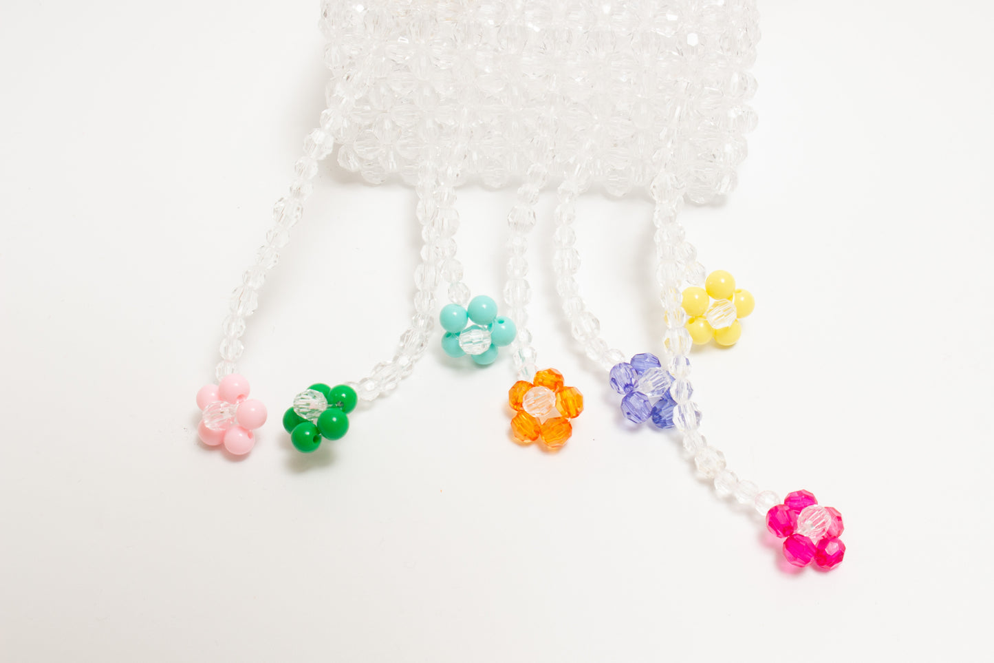 three way chain bag mini（flower clear）