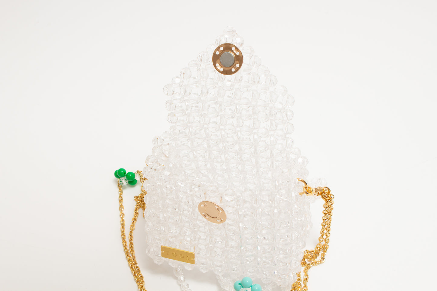 three way chain bag mini（flower clear）