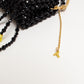 three way chain bag mini（flower black）