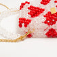 three way chain bag mini（heart red）