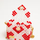 three way chain bag mini（heart red）