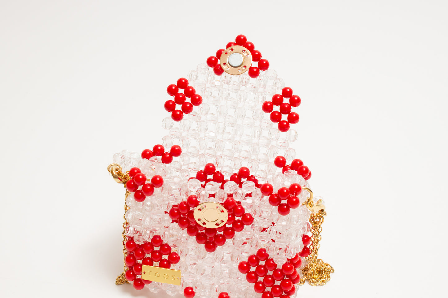 three way chain bag mini（heart red）