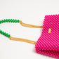 chain handbag（vivid pink）