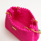 chain handbag（vivid pink）