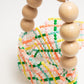 wood ball hand bag（clear checked）